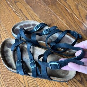 Birkenstock Black Ankle Strap Sandals